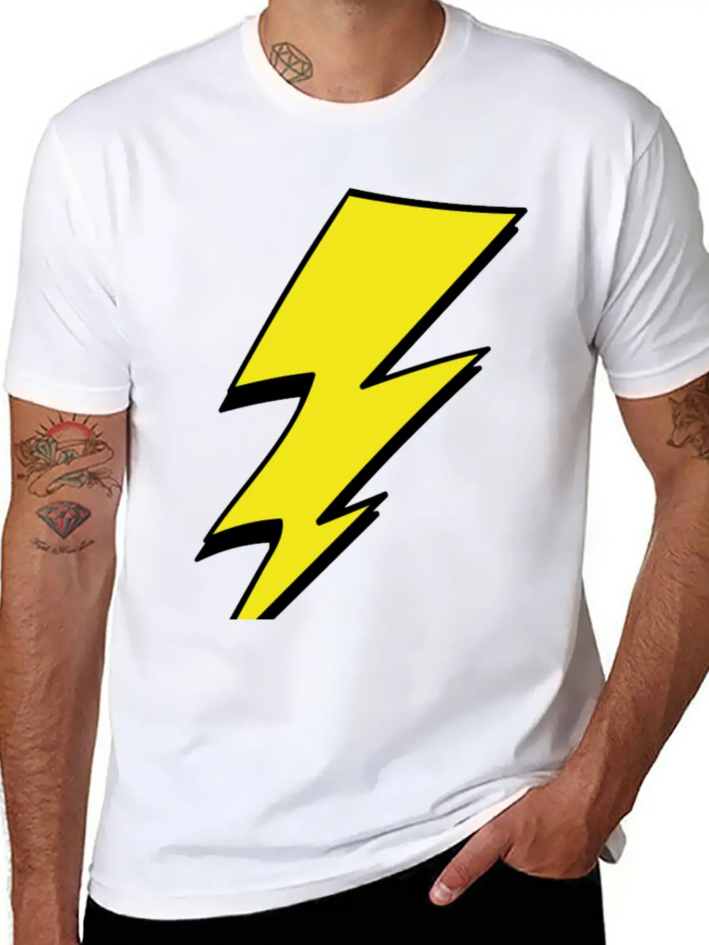 Lightning Stylish Everyday T-Shirt – Unisex Basic Cotton Tee