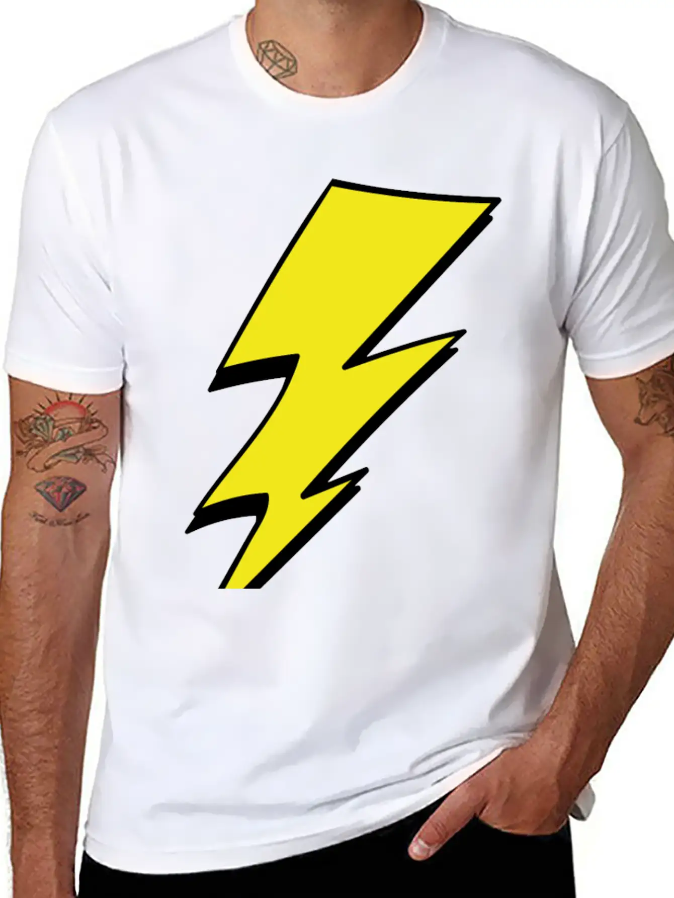 Lightning Stylish Everyday T-Shirt – Unisex Basic Cotton Tee