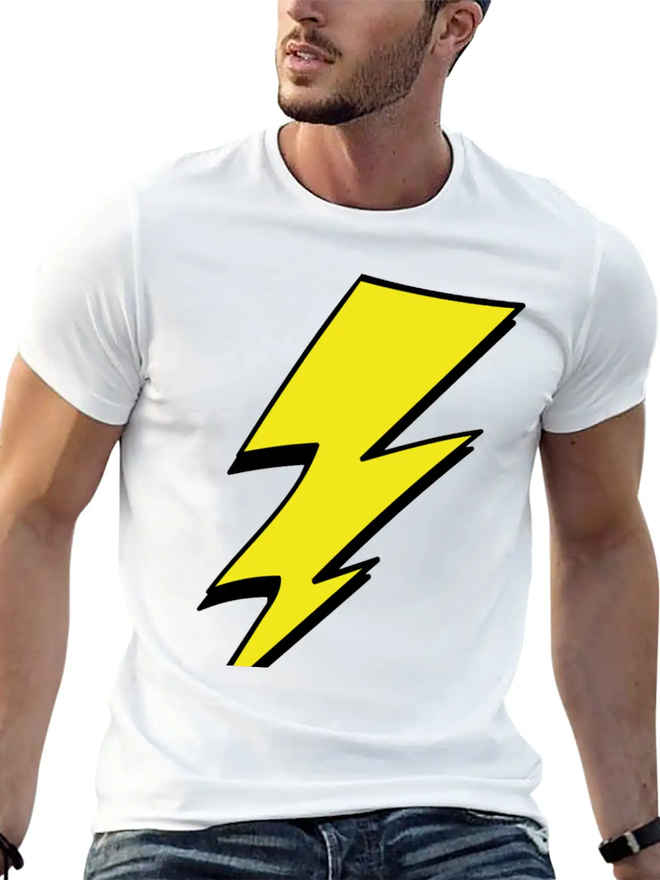Lightning Stylish Everyday T-Shirt – Unisex Basic Cotton Tee
