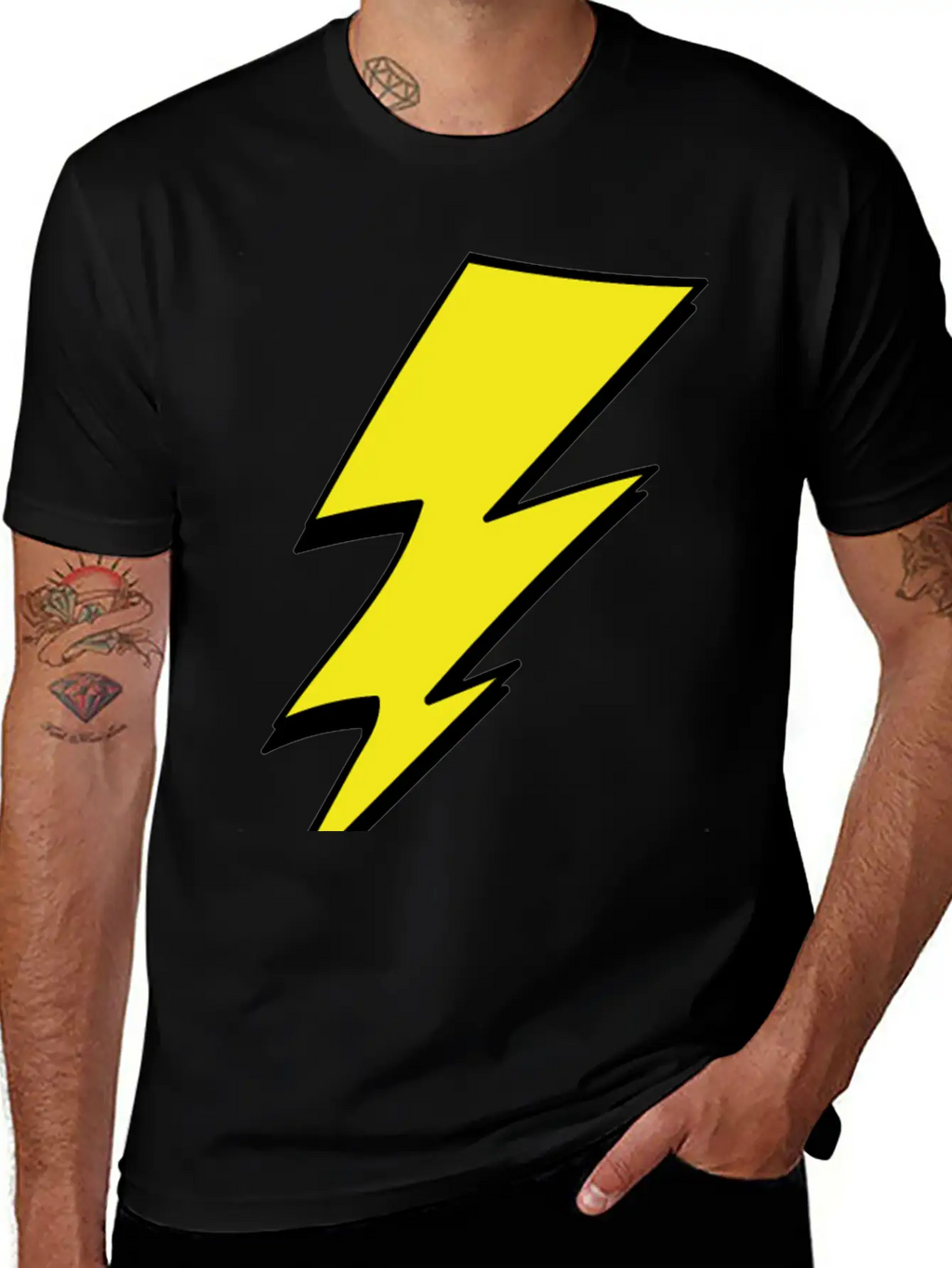 Lightning Stylish Everyday T-Shirt – Unisex Basic Cotton Tee