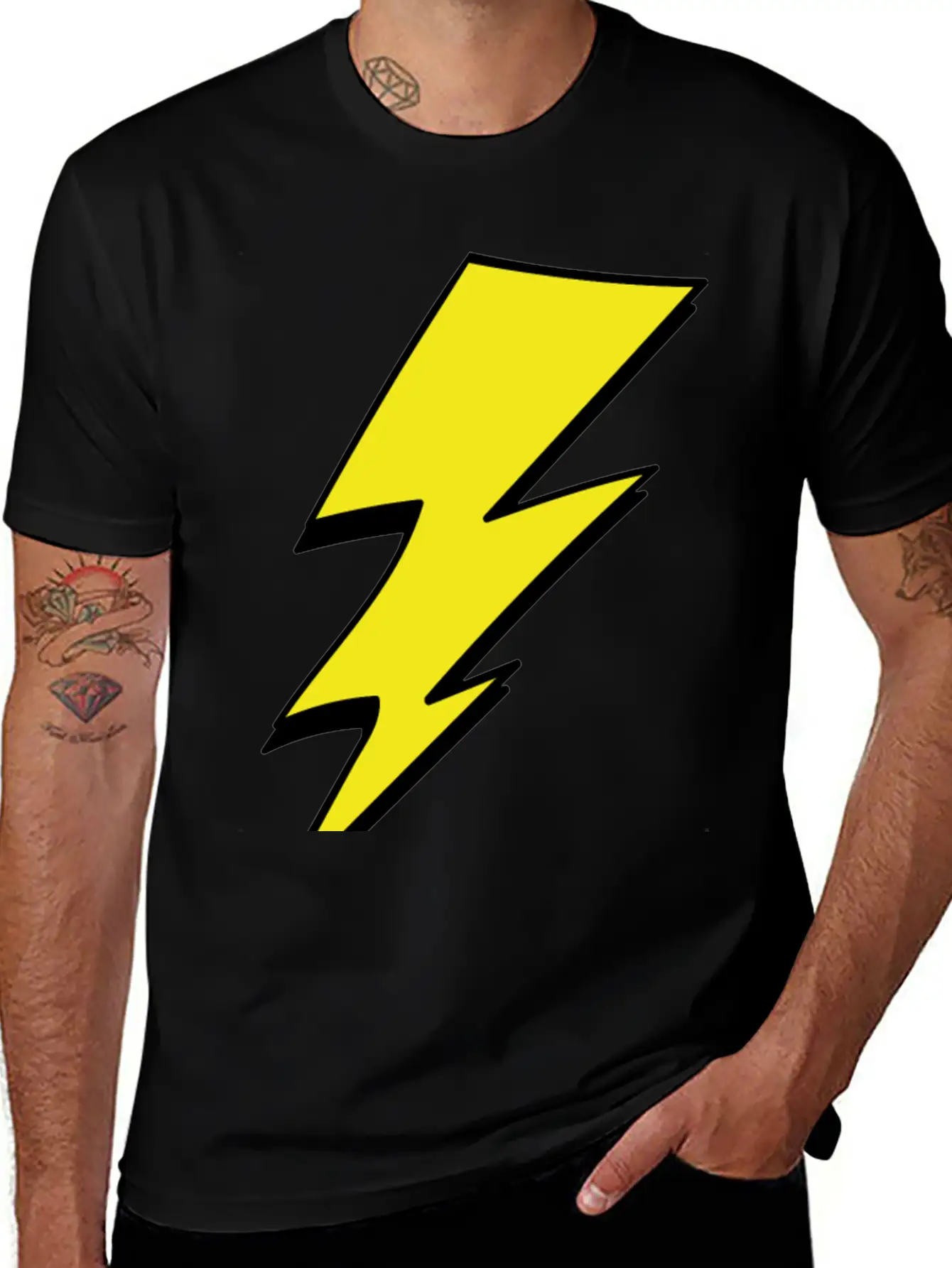 Lightning Stylish Everyday T-Shirt – Unisex Basic Cotton Tee