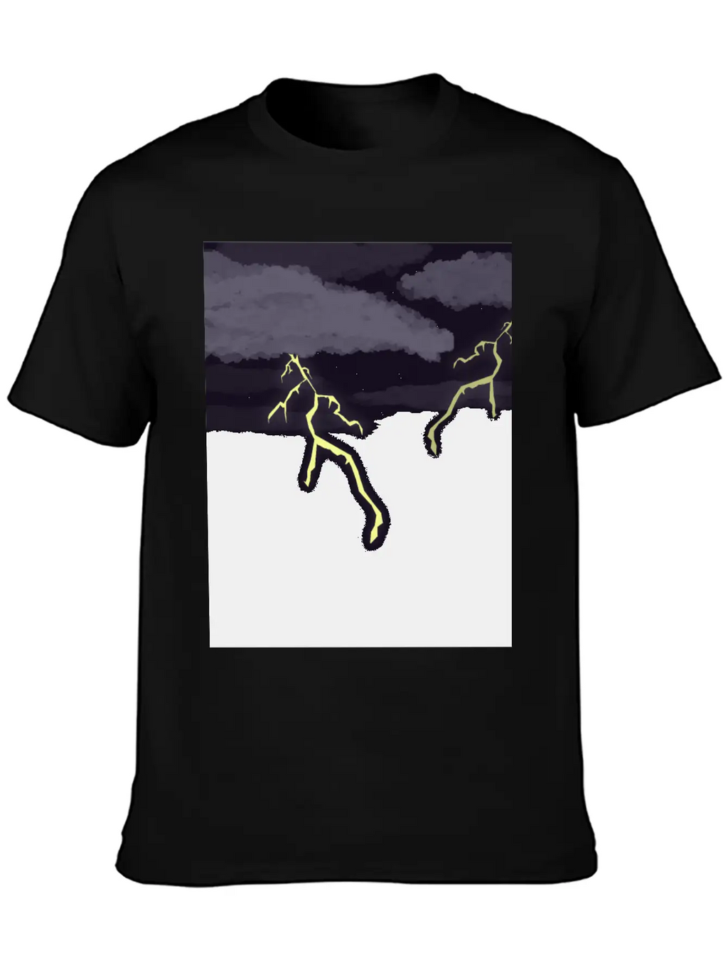 Lightning Thunder Unisex Casual T-Shirt – Clean Design For Daily Comfort