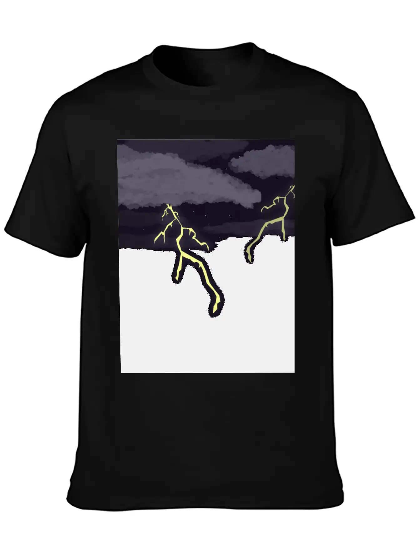 Lightning Thunder Unisex Casual T-Shirt – Clean Design For Daily Comfort
