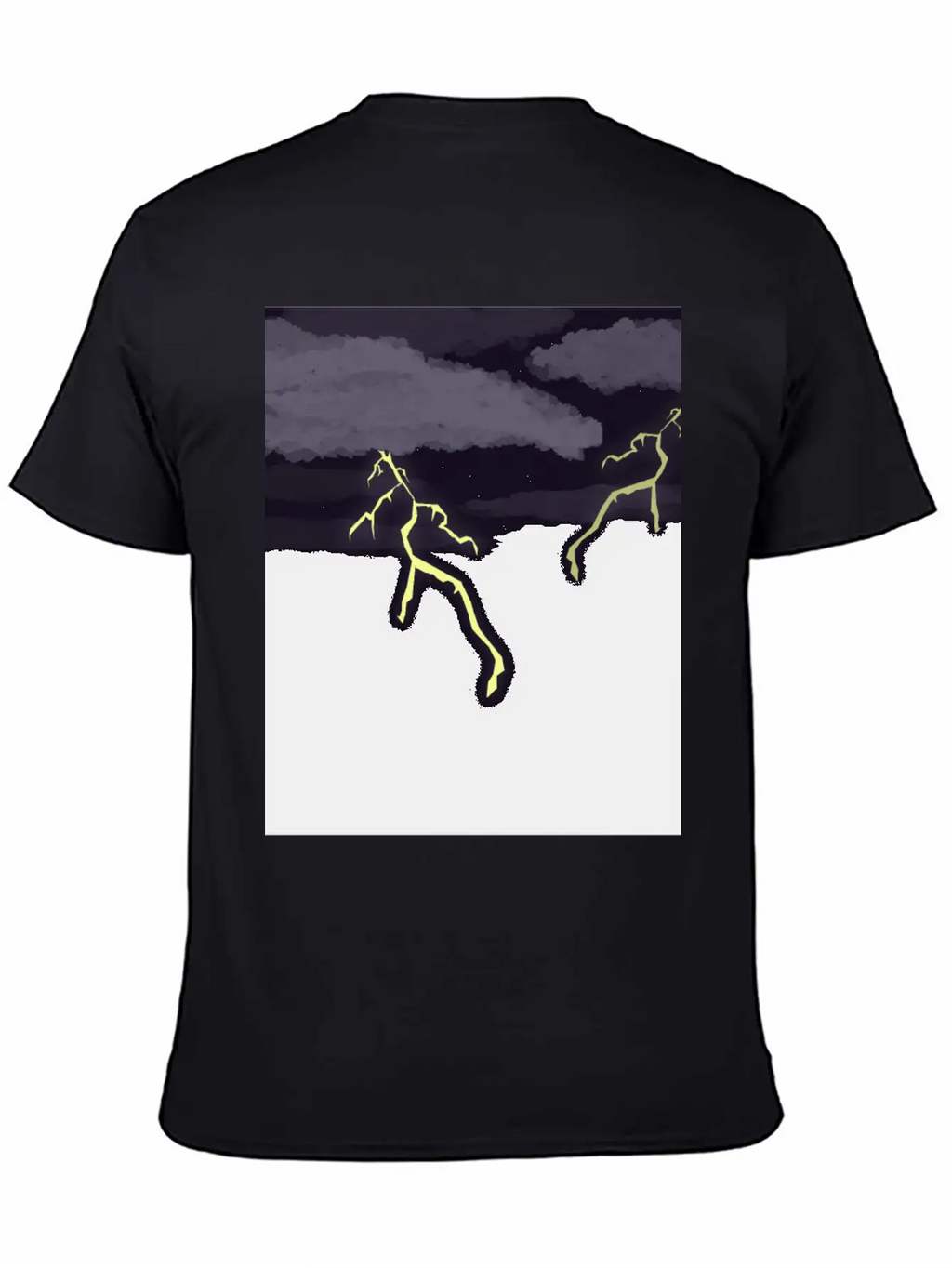 Lightning Thunder Unisex Casual T-Shirt – Clean Design For Daily Comfort