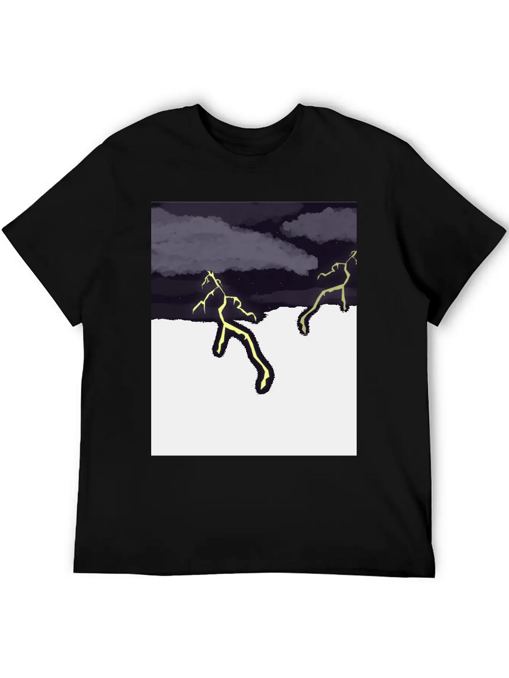Lightning Thunder Unisex Casual T-Shirt – Clean Design For Daily Comfort