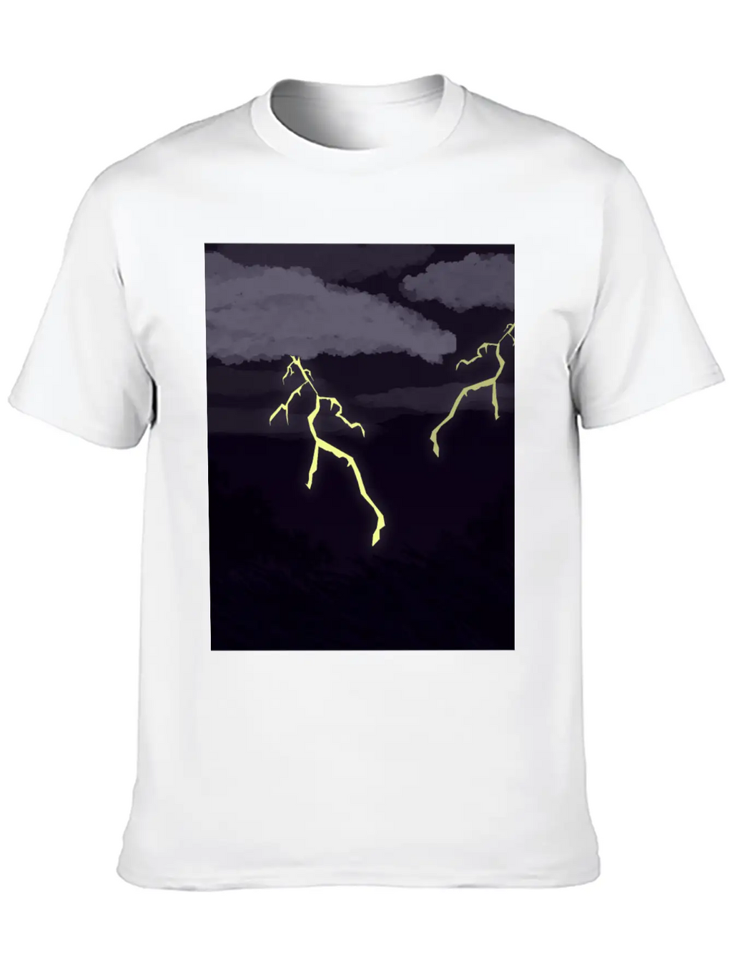 Lightning Thunder Unisex Casual T-Shirt – Clean Design For Daily Comfort