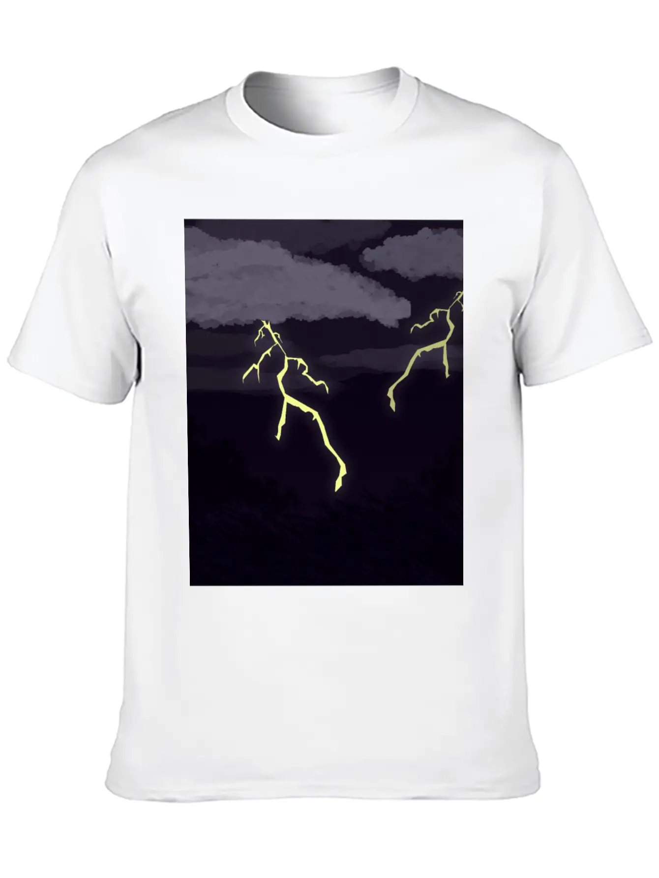 Lightning Thunder Unisex Casual T-Shirt – Clean Design For Daily Comfort