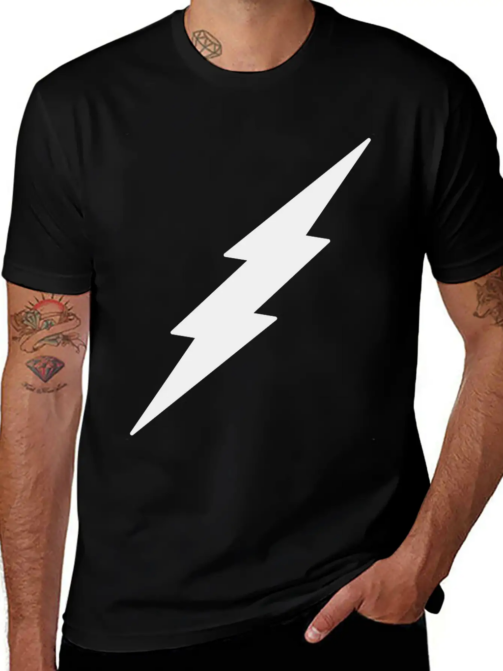 Lightning Unisex Casual T-Shirt – Clean Design For Daily Comfort