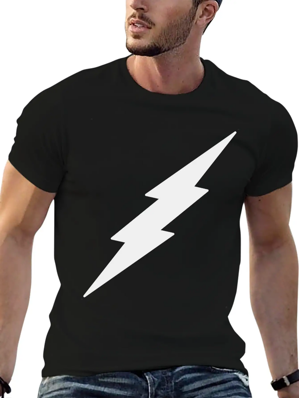 Lightning Unisex Casual T-Shirt – Clean Design For Daily Comfort