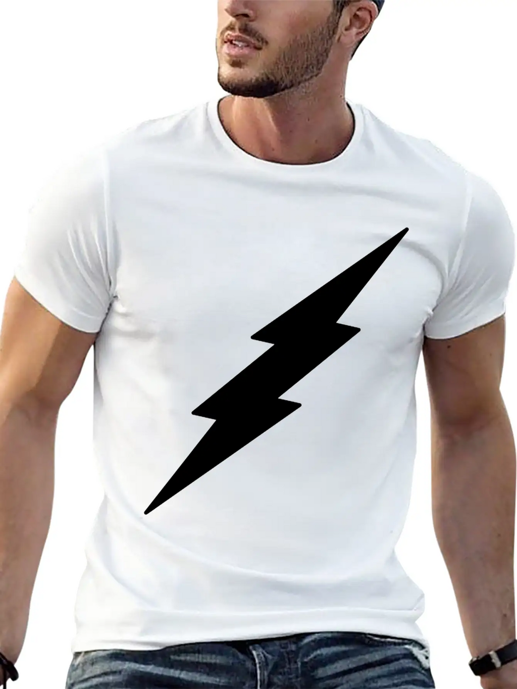 Lightning Unisex Casual T-Shirt – Clean Design For Daily Comfort