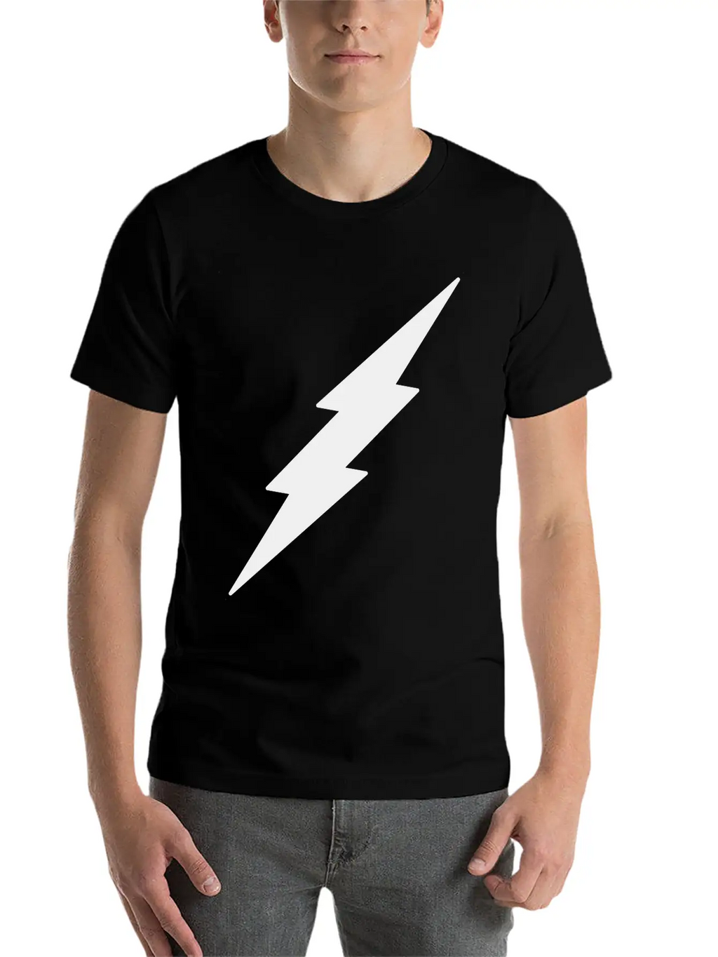 Lightning Unisex Casual T-Shirt – Clean Design For Daily Comfort