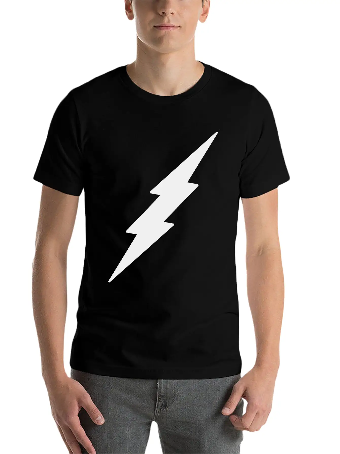 Lightning Unisex Casual T-Shirt – Clean Design For Daily Comfort
