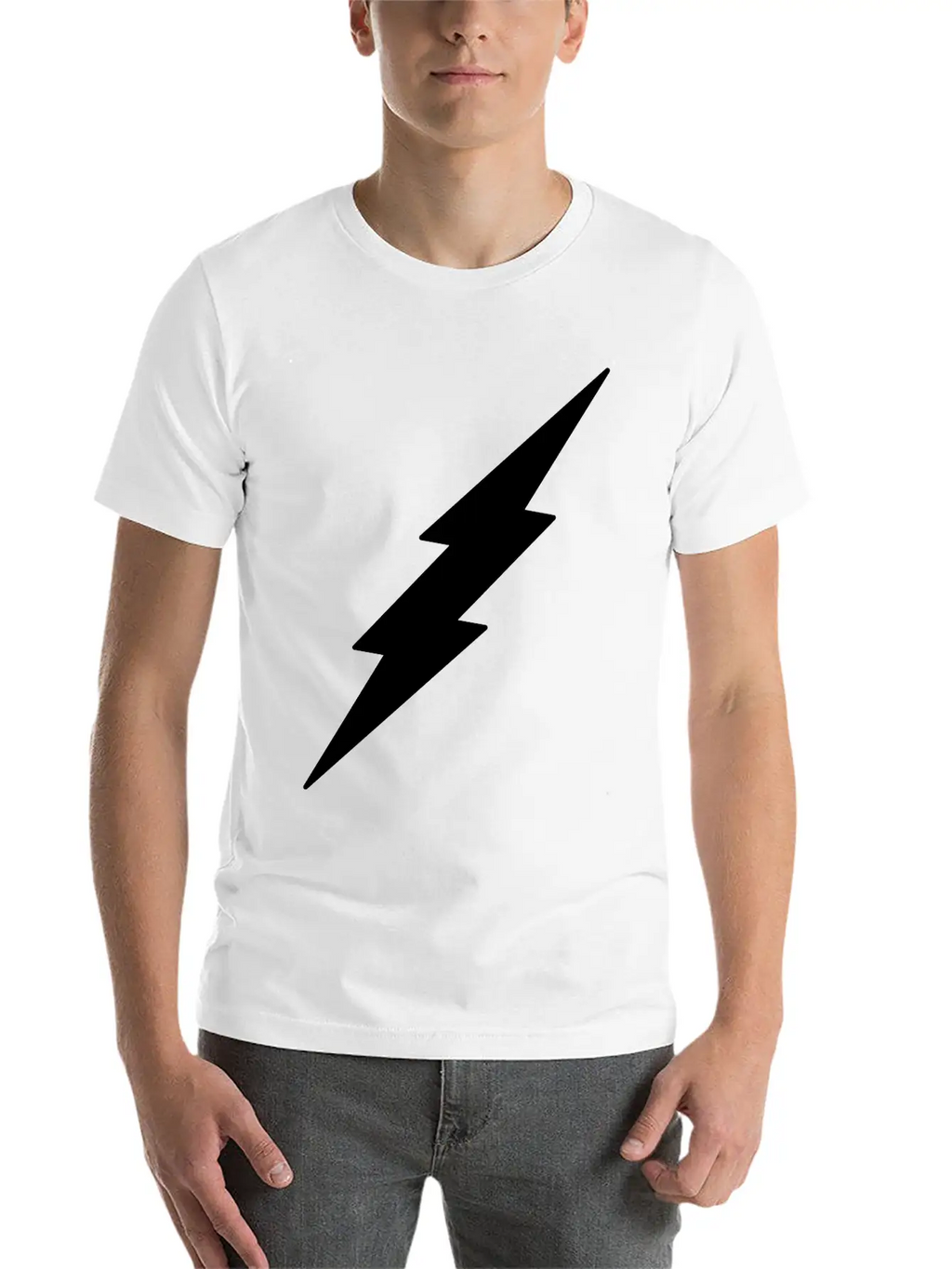 Lightning Unisex Casual T-Shirt – Clean Design For Daily Comfort