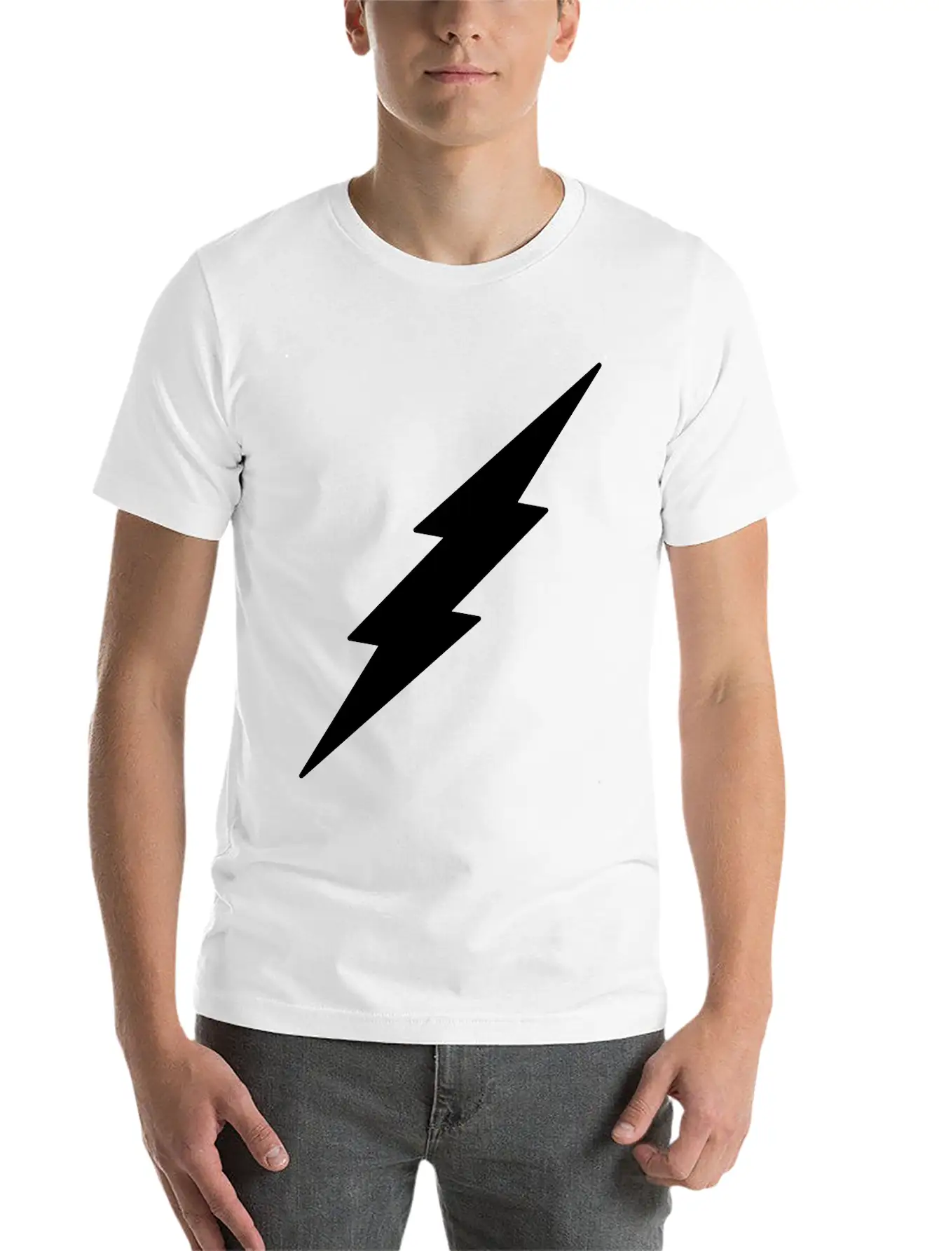 Lightning Unisex Casual T-Shirt – Clean Design For Daily Comfort