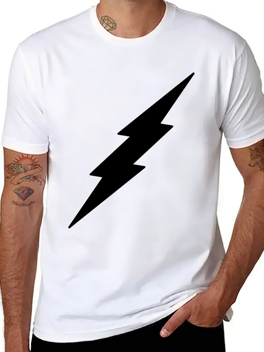 Lightning Unisex Casual T-Shirt – Clean Design For Daily Comfort