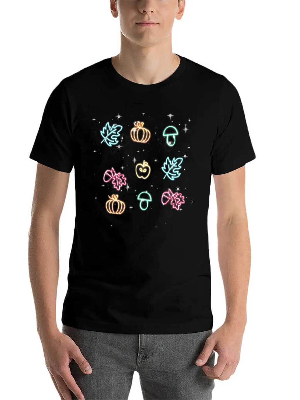 Lights Art Unisex Casual T-Shirt – Clean Design For Daily Comfort