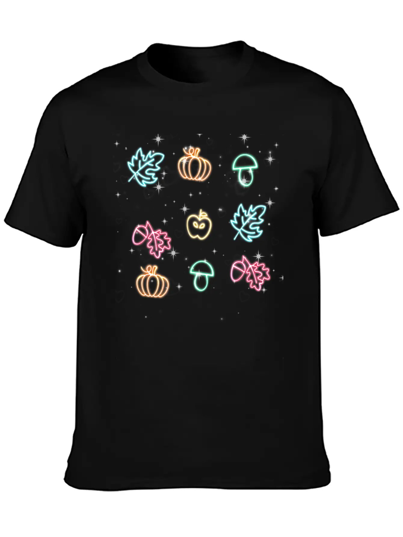 Lights Art Unisex Casual T-Shirt – Clean Design For Daily Comfort