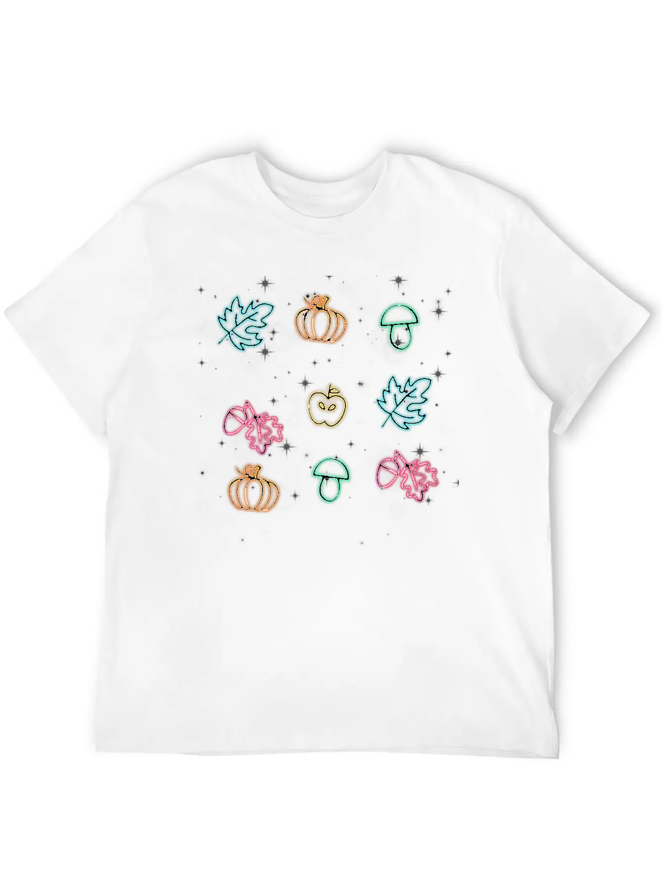 Lights Art Unisex Casual T-Shirt – Clean Design For Daily Comfort