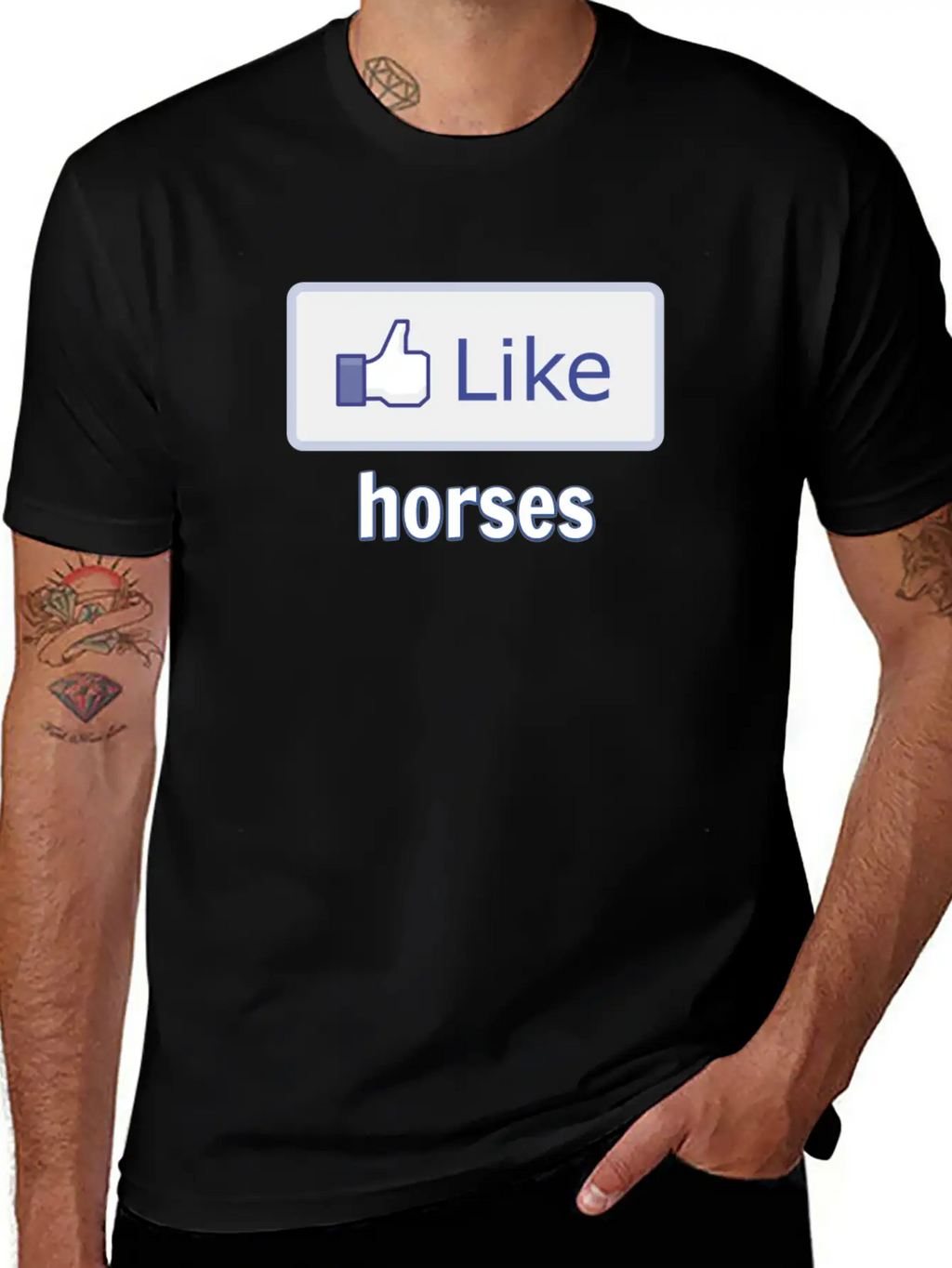 Like Horses Stylish Everyday T-Shirt – Unisex Basic Cotton Tee