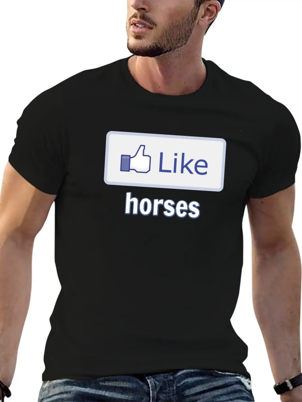 Like Horses Stylish Everyday T-Shirt – Unisex Basic Cotton Tee