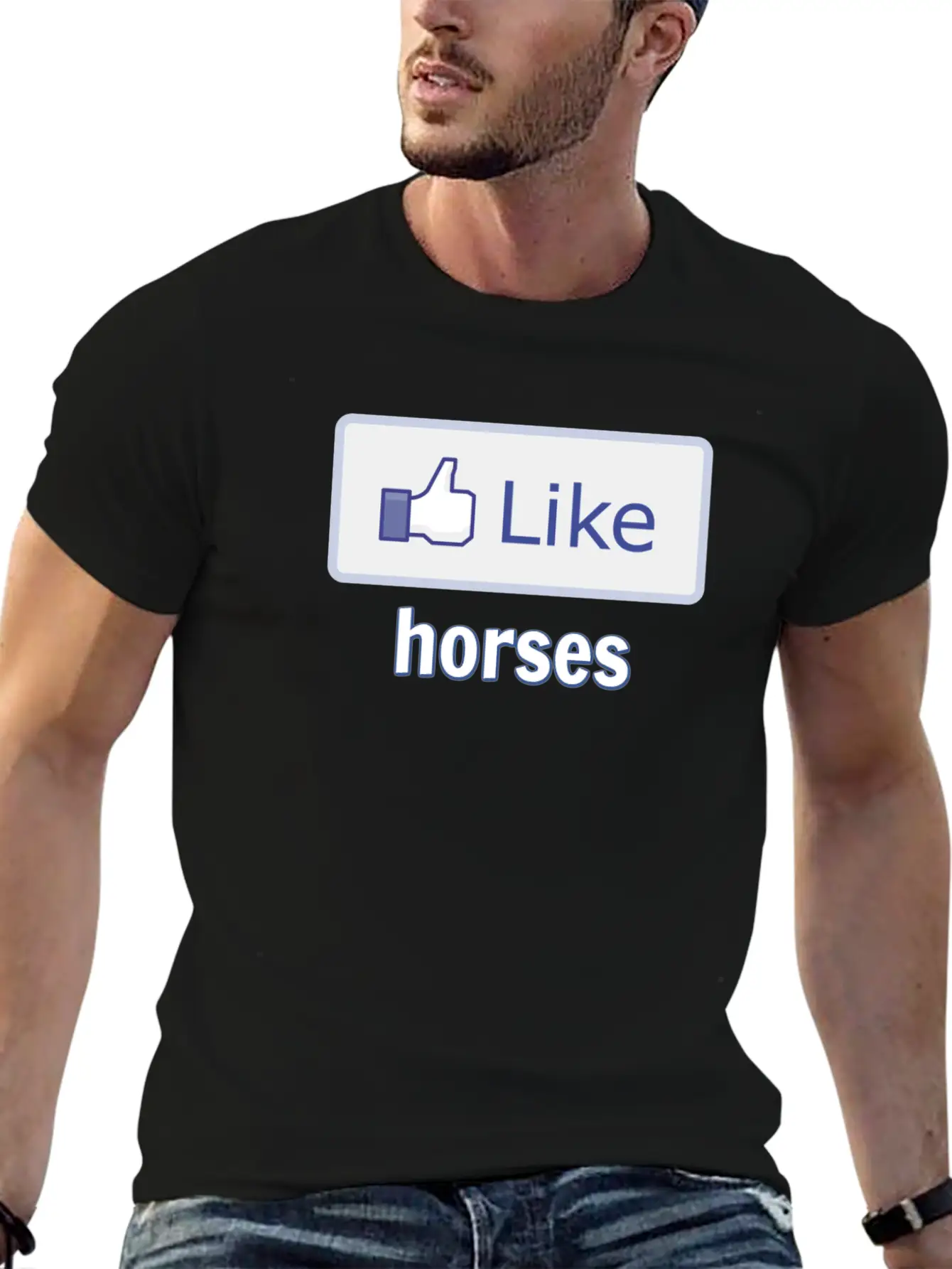 Like Horses Stylish Everyday T-Shirt – Unisex Basic Cotton Tee