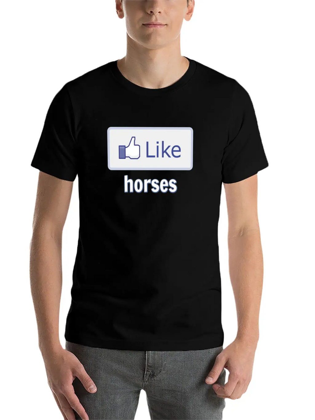 Like Horses Stylish Everyday T-Shirt – Unisex Basic Cotton Tee