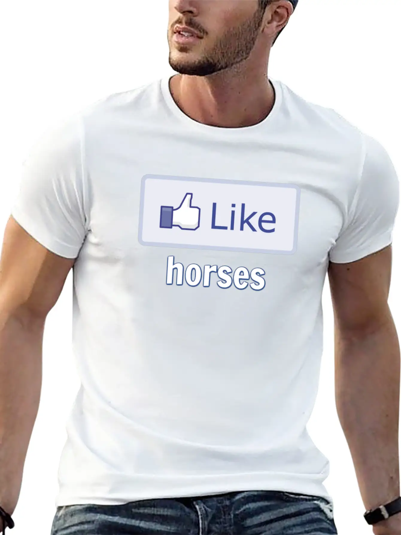 Like Horses Stylish Everyday T-Shirt – Unisex Basic Cotton Tee