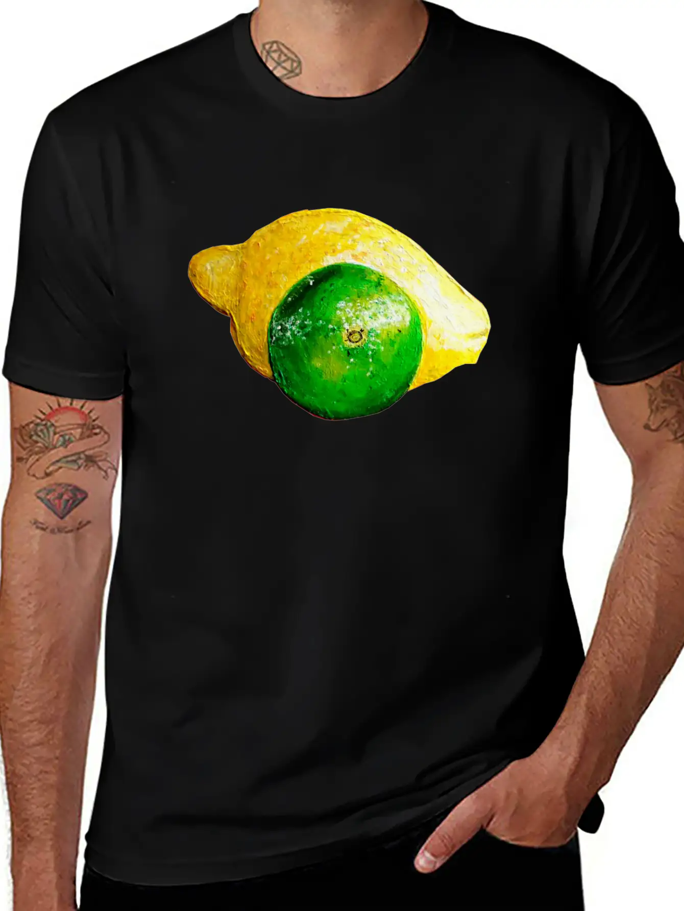 Lime Lemon Unisex Casual T-Shirt – Clean Design For Daily Comfort