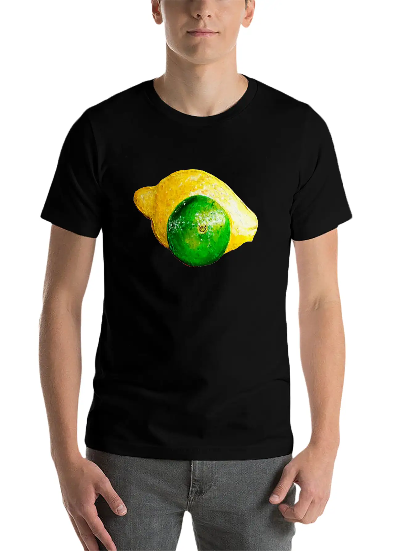 Lime Lemon Unisex Casual T-Shirt – Clean Design For Daily Comfort
