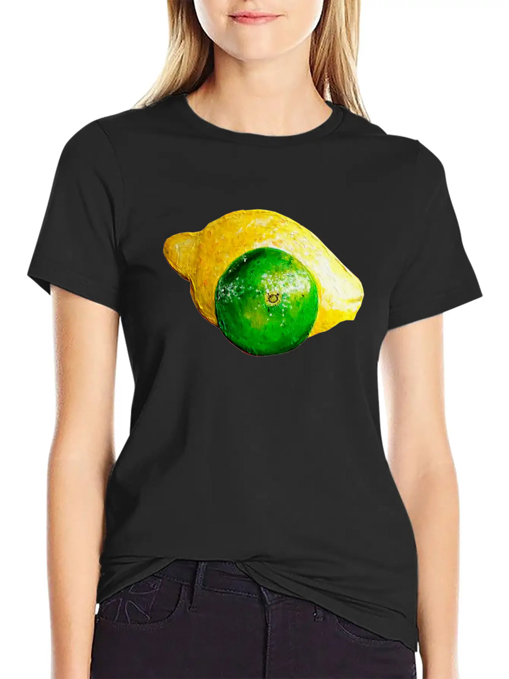 Lime Lemon Unisex Casual T-Shirt – Clean Design For Daily Comfort