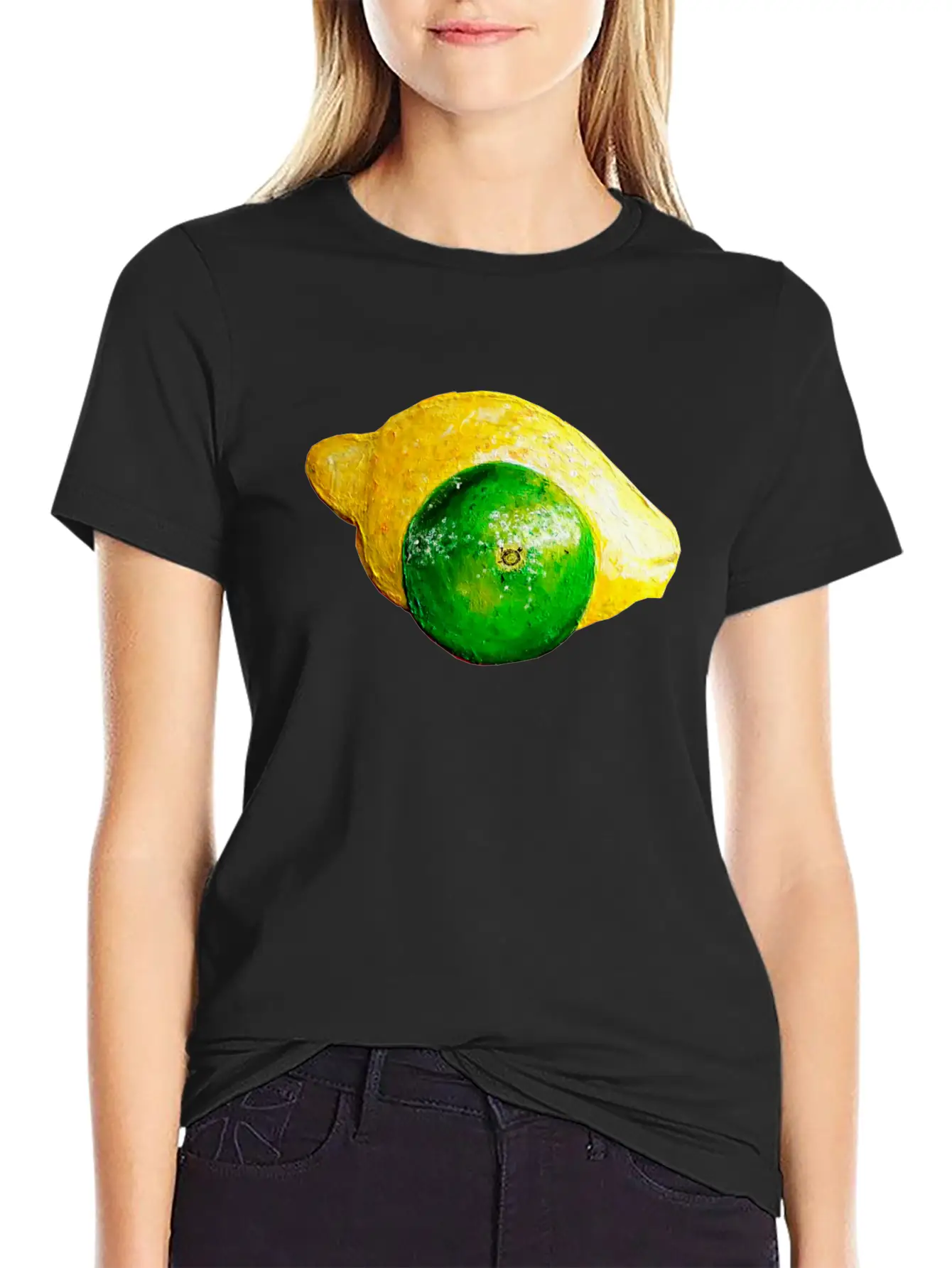 Lime Lemon Unisex Casual T-Shirt – Clean Design For Daily Comfort