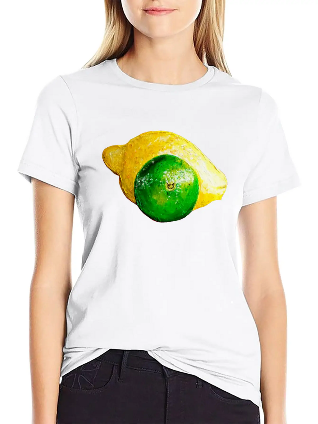 Lime Lemon Unisex Casual T-Shirt – Clean Design For Daily Comfort