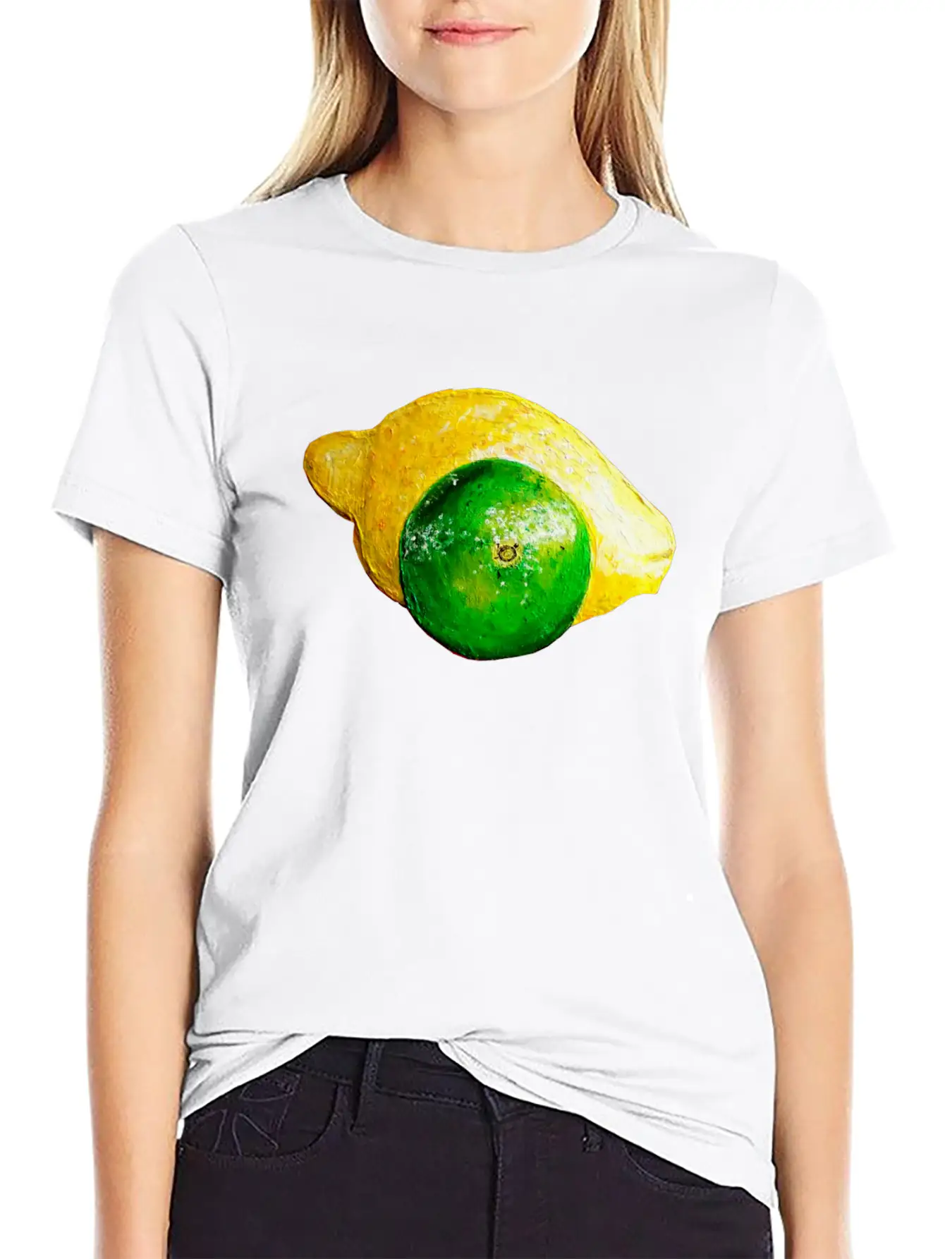 Lime Lemon Unisex Casual T-Shirt – Clean Design For Daily Comfort