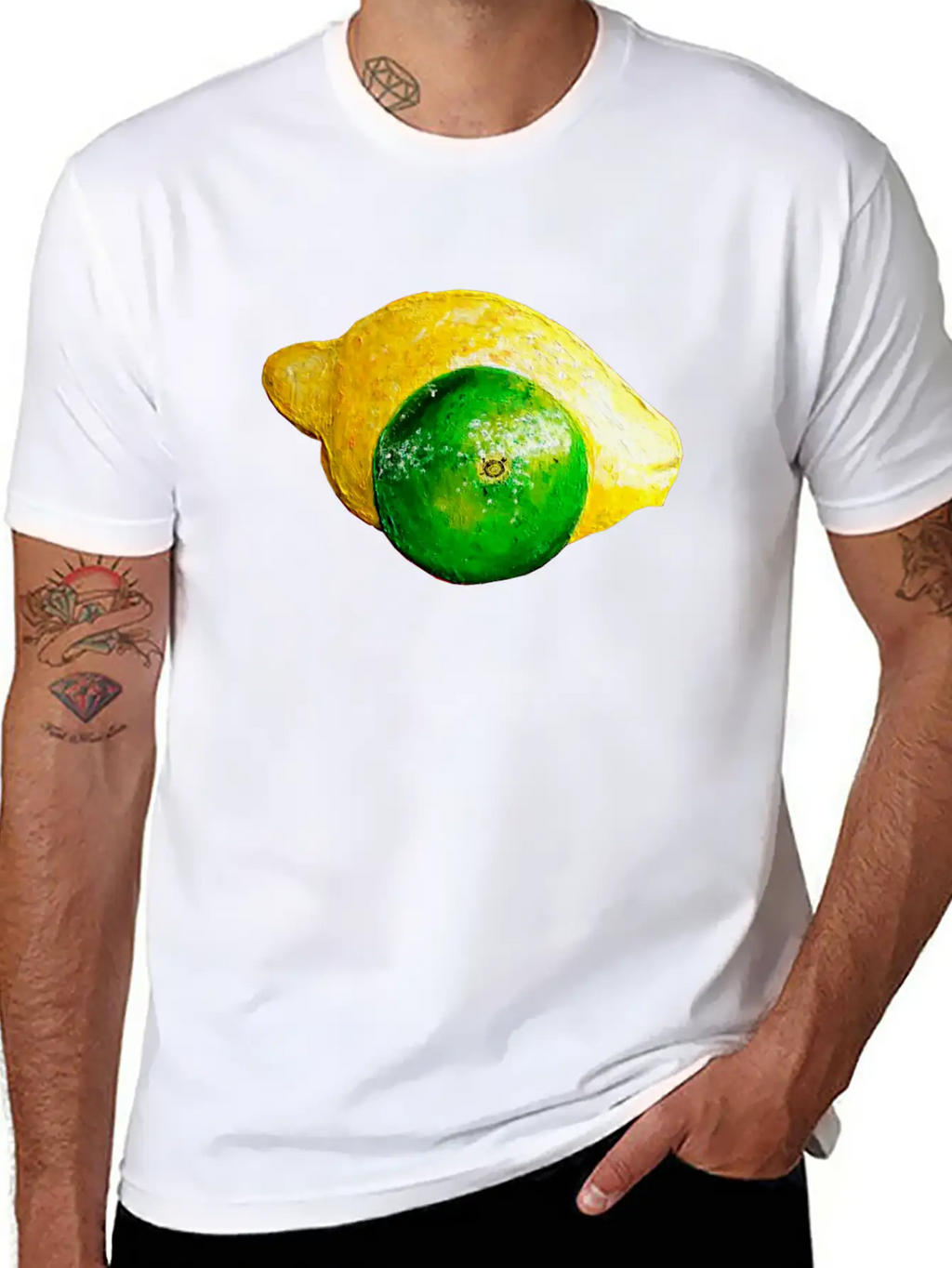 Lime Lemon Unisex Casual T-Shirt – Clean Design For Daily Comfort