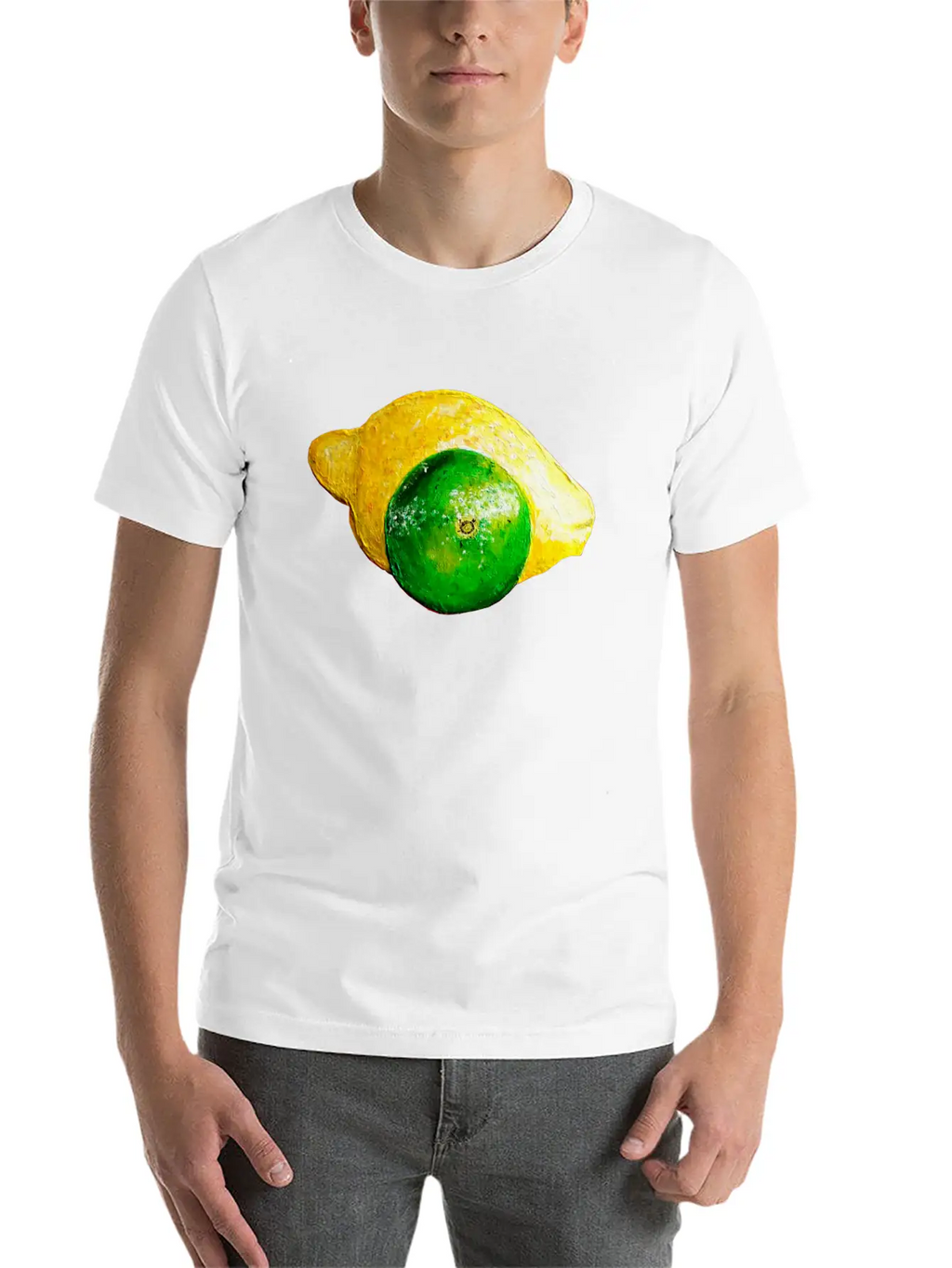Lime Lemon Unisex Casual T-Shirt – Clean Design For Daily Comfort
