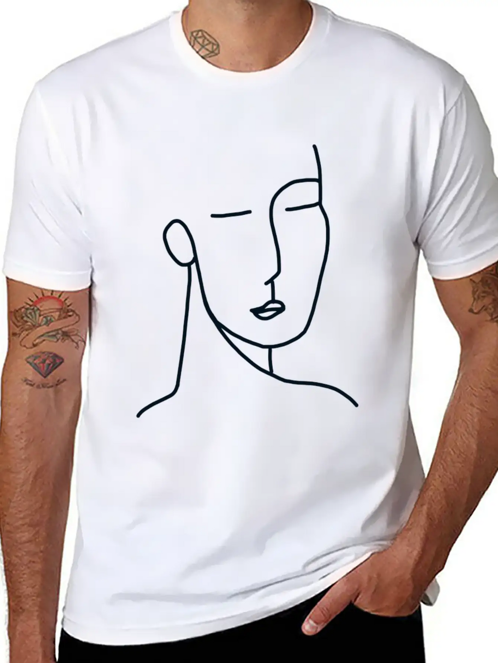 Lineart Stylish Everyday T-Shirt – Unisex Basic Cotton Tee