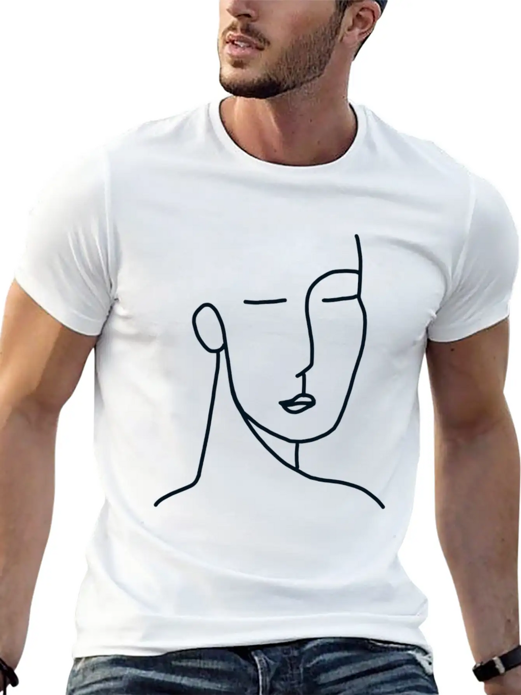 Lineart Stylish Everyday T-Shirt – Unisex Basic Cotton Tee