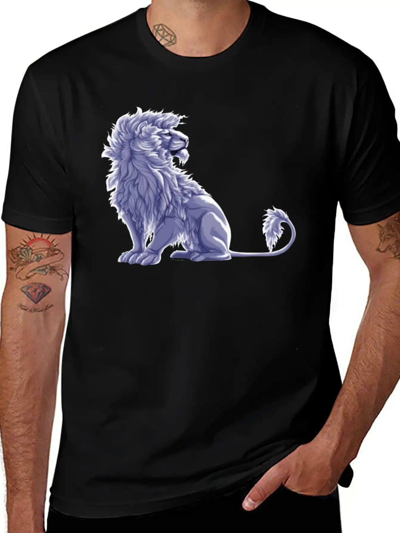 Lion Breathable Graphic T-Shirt – Perfect For Casual Days