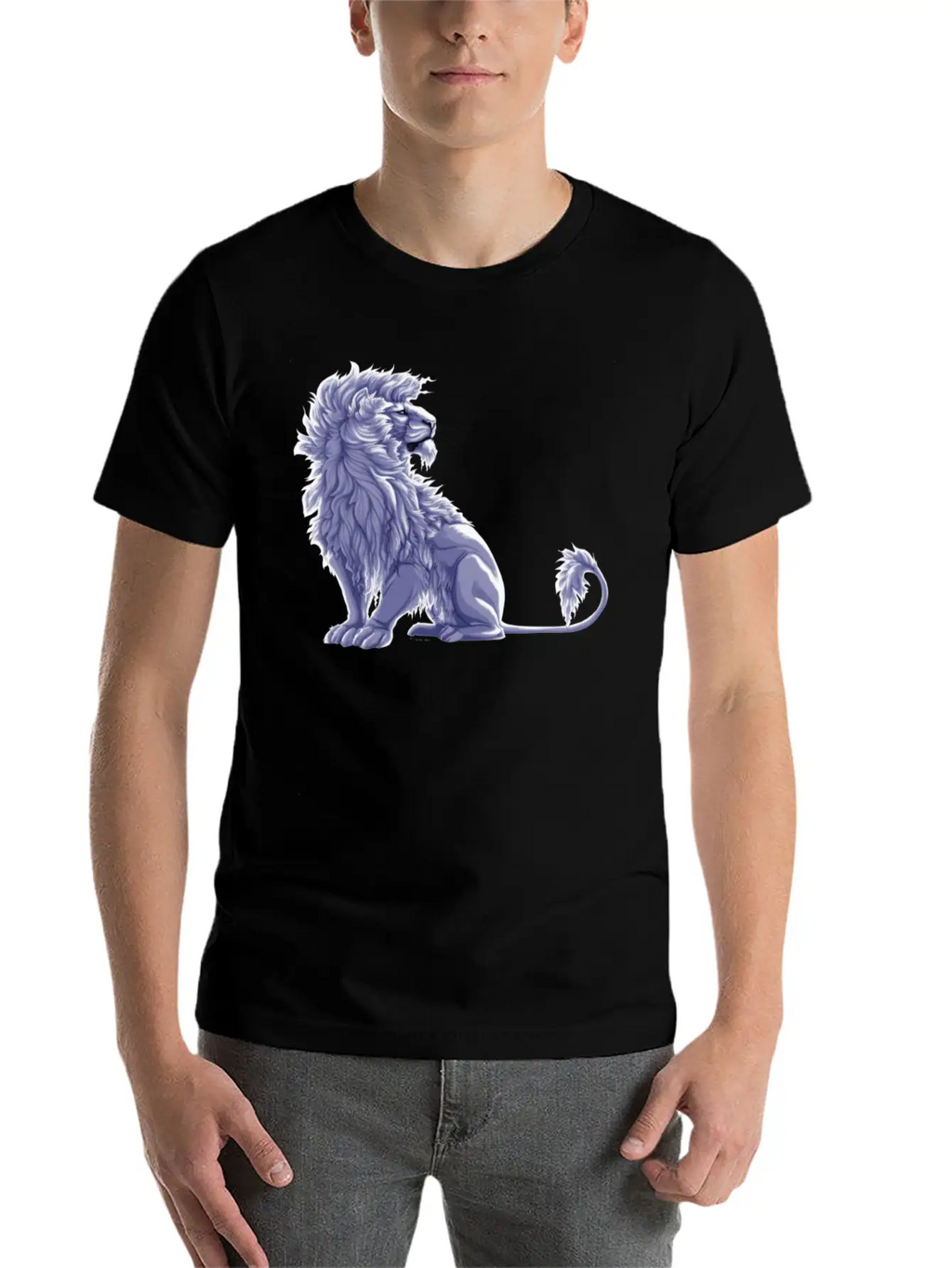 Lion Breathable Graphic T-Shirt – Perfect For Casual Days