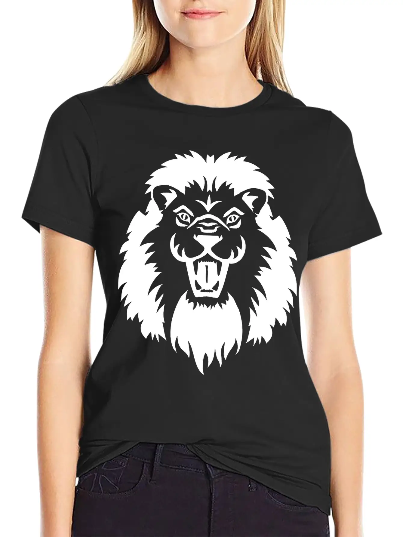 Lion Breathable Soft Cotton T-Shirt – Timeless Casual Look