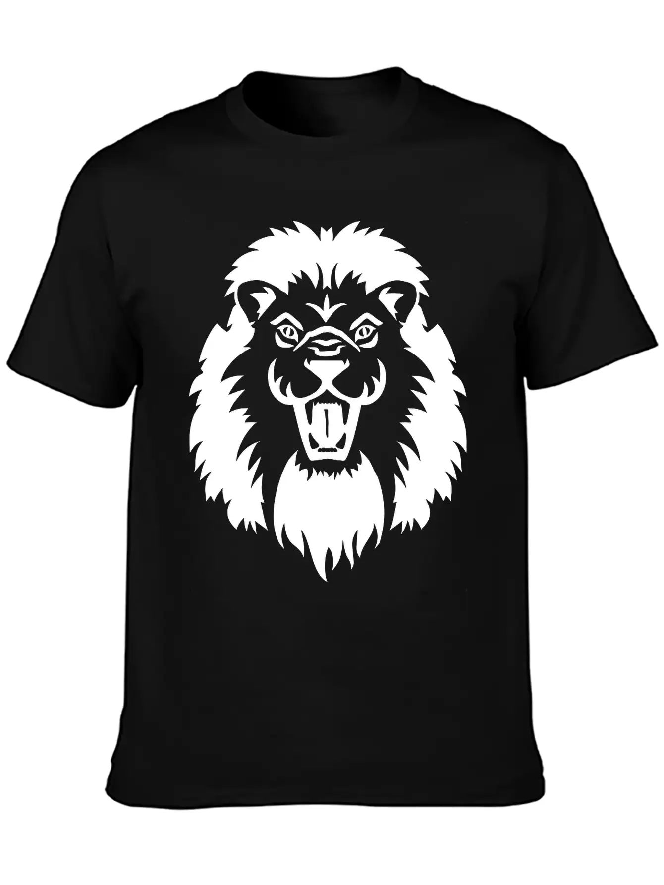 Lion Breathable Soft Cotton T-Shirt – Timeless Casual Look