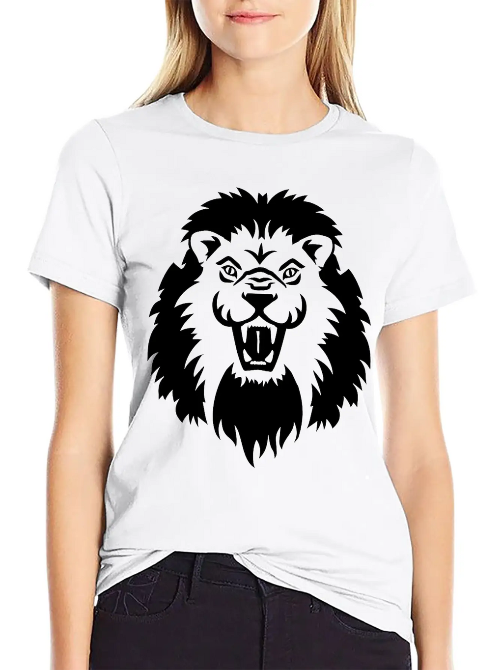 Lion Breathable Soft Cotton T-Shirt – Timeless Casual Look