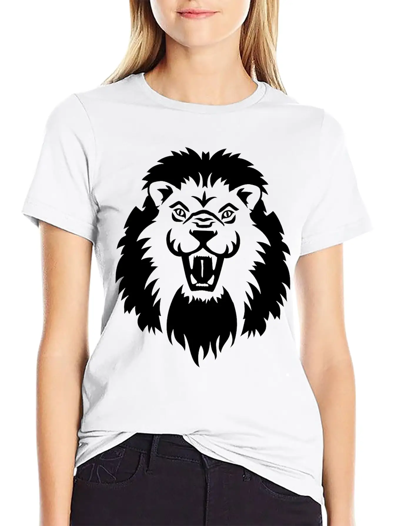 Lion Breathable Soft Cotton T-Shirt – Timeless Casual Look