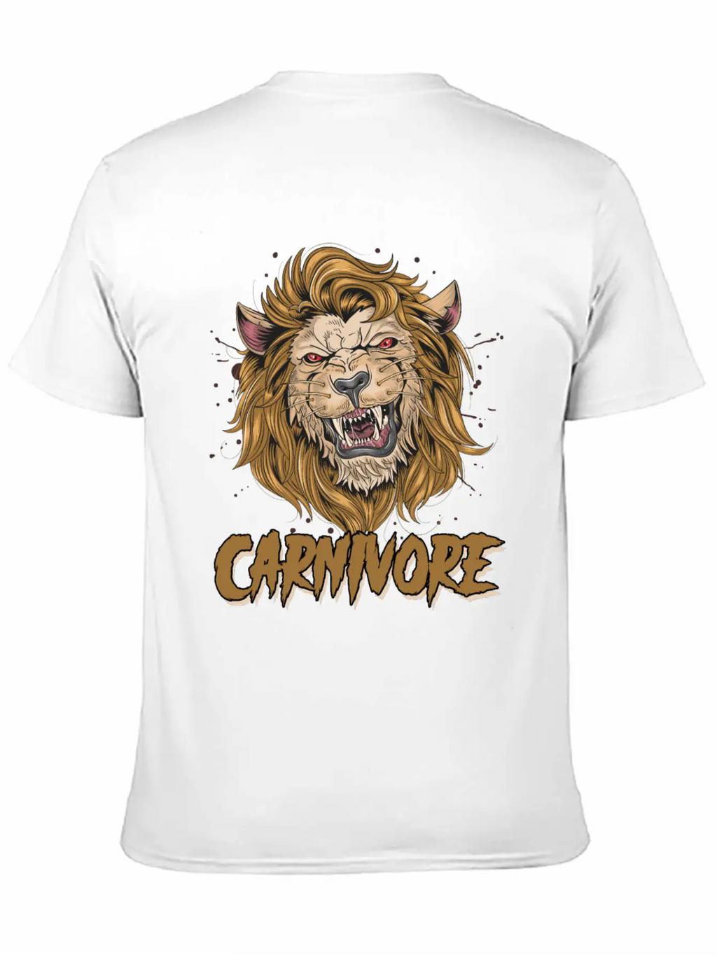 Lion Face Carnivore Diet Asian Lion Keto Diet Zoo Unisex Casual T-Shirt – Clean Design For Daily Comfort