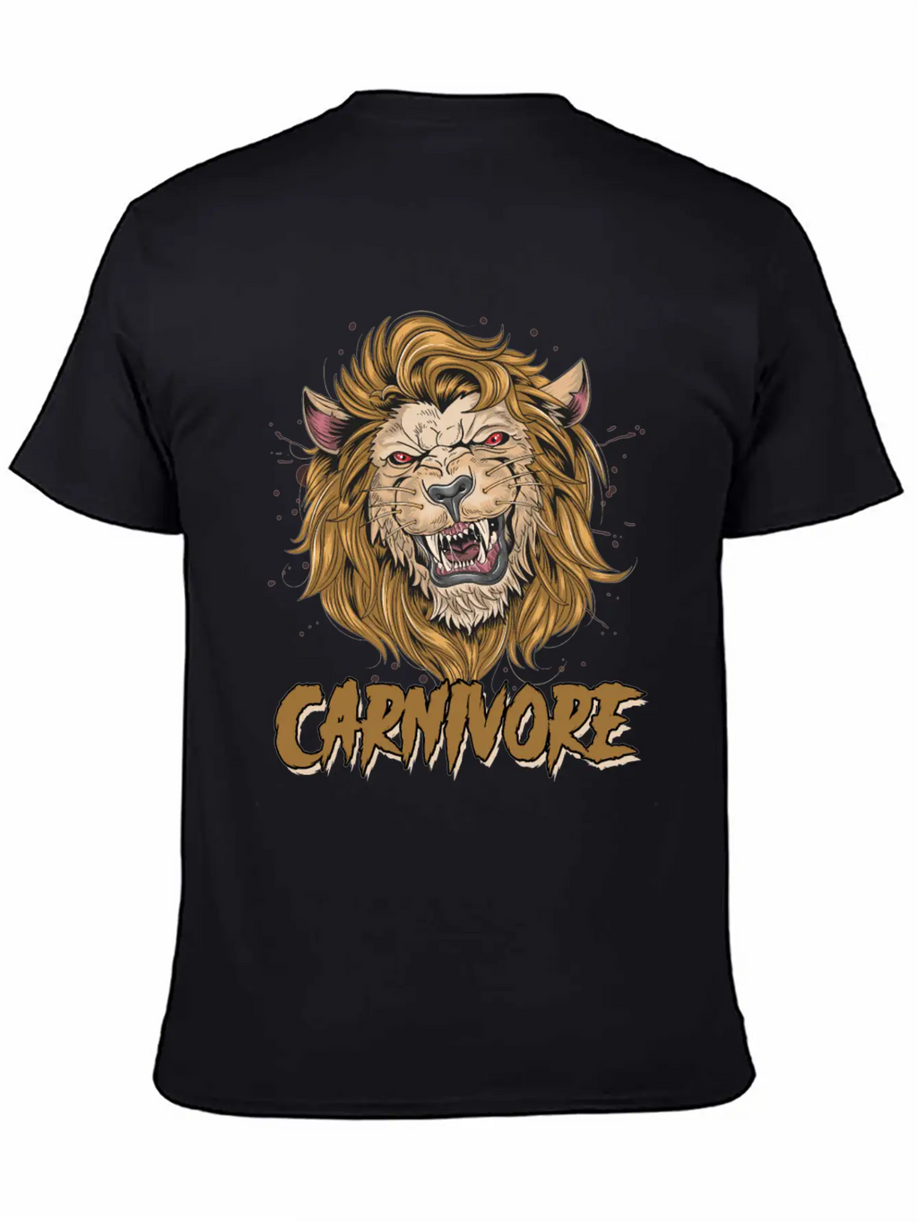 Lion Face Carnivore Diet Asian Lion Keto Diet Zoo Unisex Casual T-Shirt – Clean Design For Daily Comfort