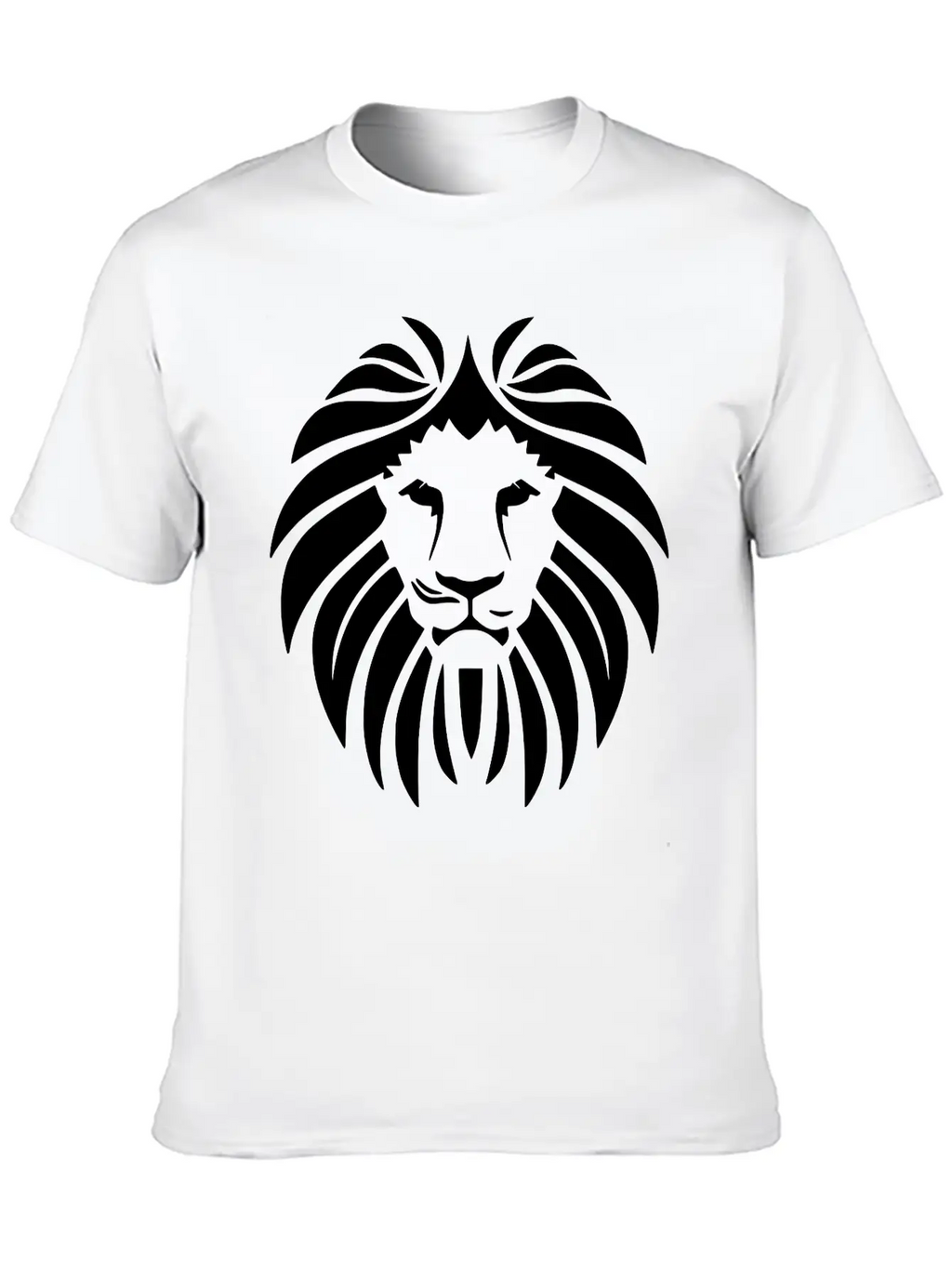 Lion Head Vector (changeable Color) Breathable Soft Cotton T-Shirt – Timeless Casual Look