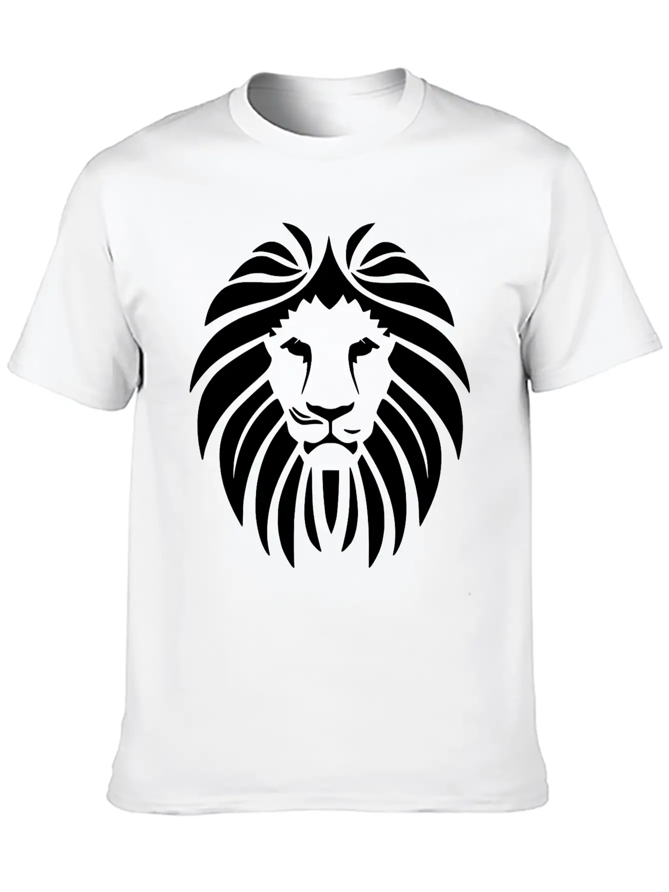 Lion Head Vector (changeable Color) Breathable Soft Cotton T-Shirt – Timeless Casual Look