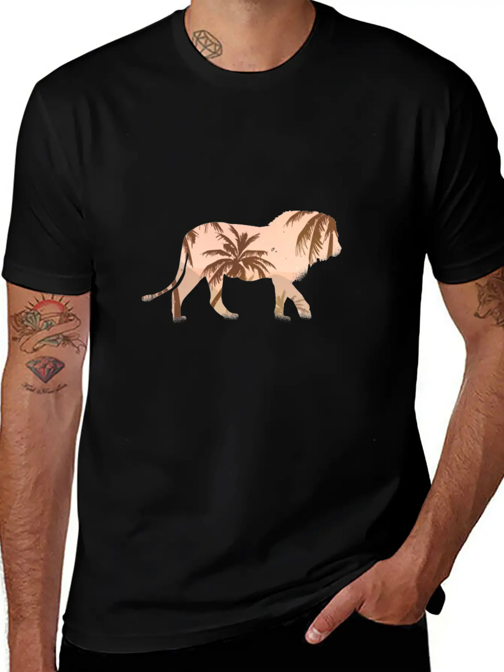 Lion Lion Africa Unisex Casual T-Shirt – Clean Design For Daily Comfort