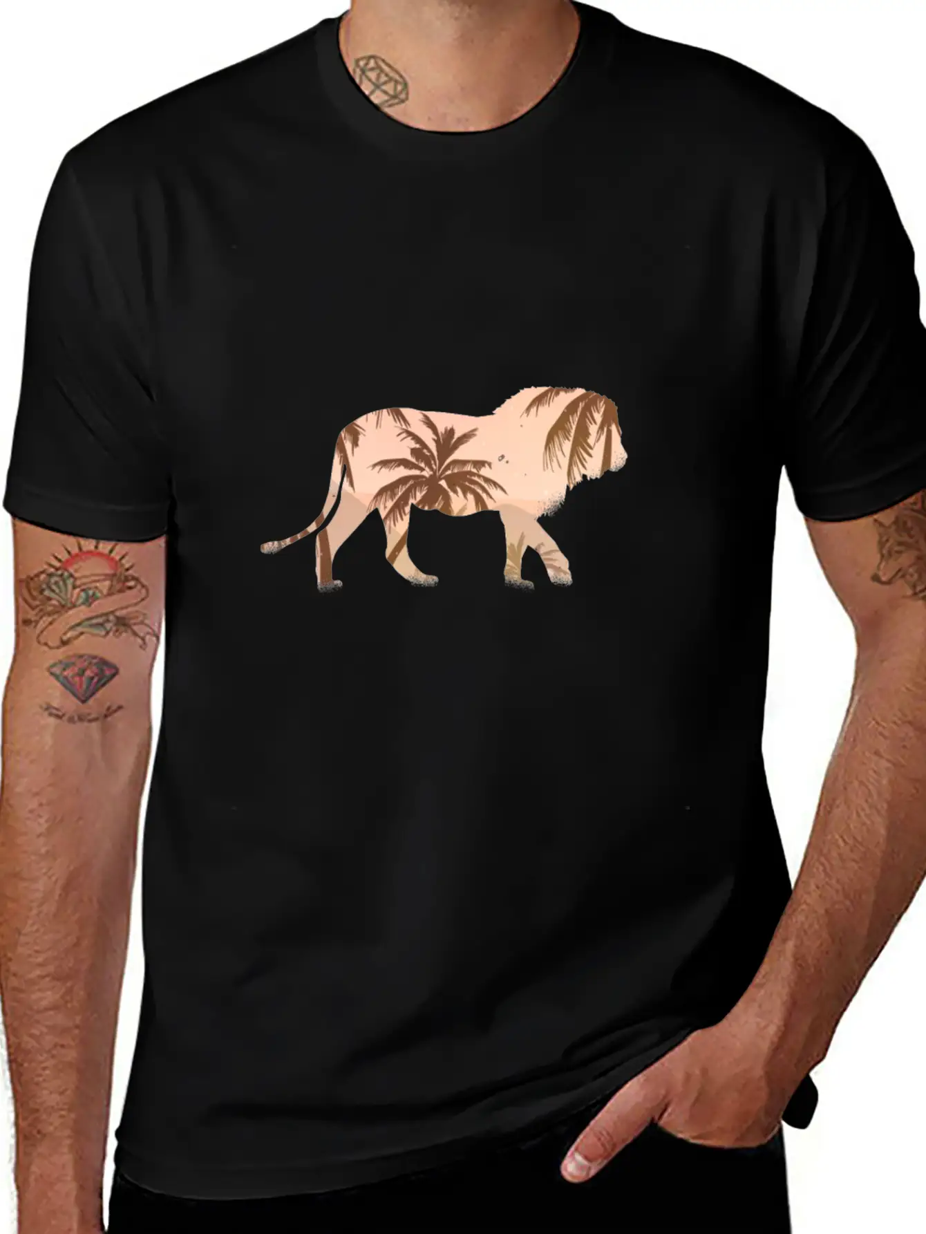 Lion Lion Africa Unisex Casual T-Shirt – Clean Design For Daily Comfort