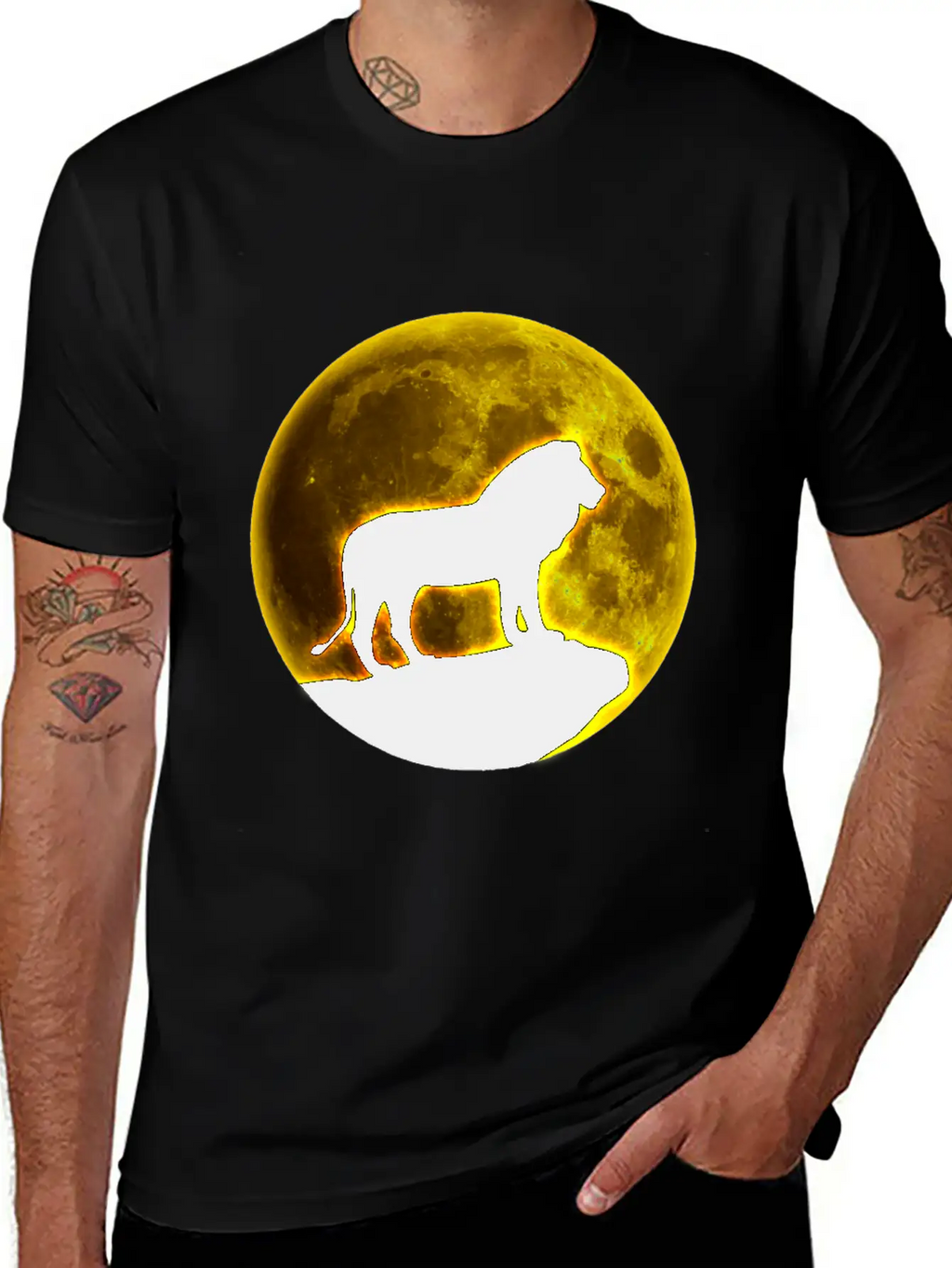 Lion Lion Lion Lion Unisex Short Sleeve Soft Cotton T-Shirt – Casual Everyday Wear